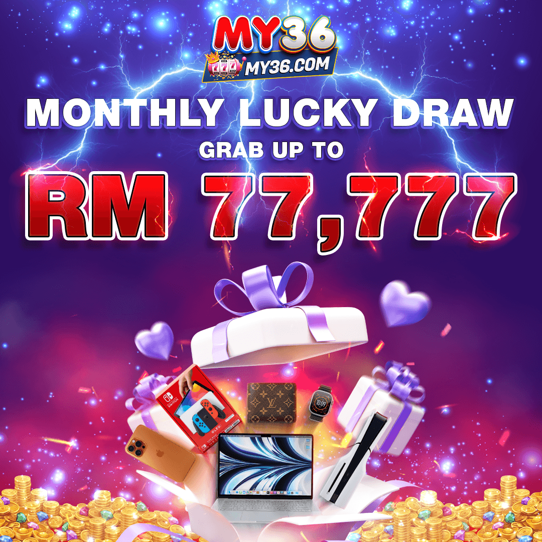 MY36 Lucky Draw promo RM77,777 — bonus slot Malaysia gacor hari ini